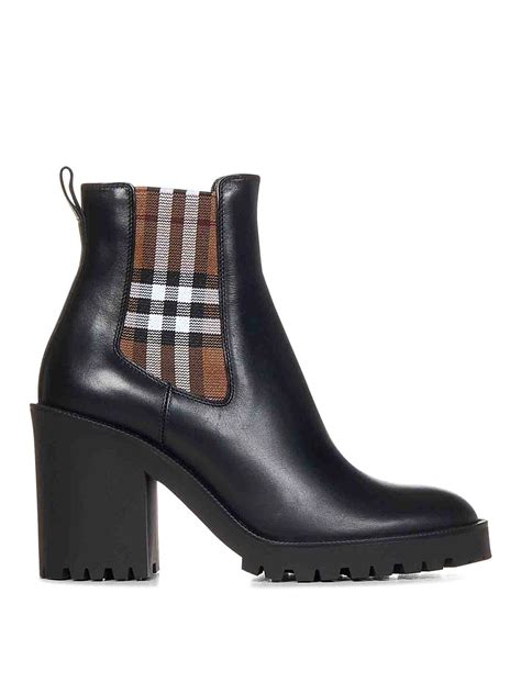 burberry allostock|Burberry Allostock Leather Check Heeled Chelsea .